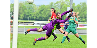 Die Frauen des FCLA bodigten Diessenhofen mit 5:0. Hier der Treffer zum 3:0. 