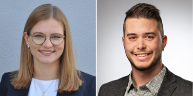 Flavia Schweiwiller, Präsidentin Junge Mitte Thurgau I Marco Bortoluzzi, Präsident Junge SVP Thurgau 