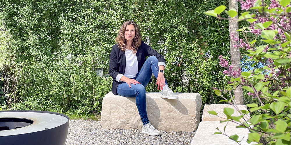 Die bewegungsfreudige Simone Wipf aus Thayngen geniesst es, dass sie sich in der regionalen Natur erholen und Energie tanken kann.