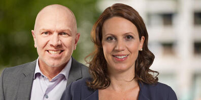 Die GLP des Kantons Zürich nominiert mit Chantal Galladé und Benno Scherrer zwei bekannte Gesichter für das Rennen um den ersten grünliberalen Regierungsratssitz. (Bild: zvg)