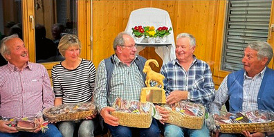 Die glücklichen Gewinner des diesjährigen Schuälhüschi-Jassens  in Lunden. 