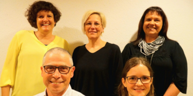 Der Vorstand und Dirigentin vom Gemischten Chor Eichberg freuen sich auf ein reges Vereinsjahr. vlnr: Jasi Hutter, Turi Treichler, Katja Bernoi, Karin Heeb, Claudia Sgier (es fehlt Sonja Arnold).