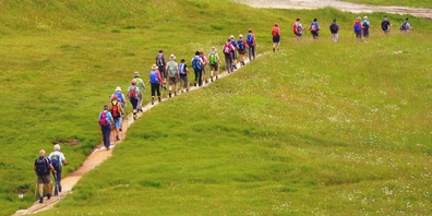 An den Pilgertagen stehen spontane Begegnungen und das Unterwegssein im Vordergrund. (Symbolbild)