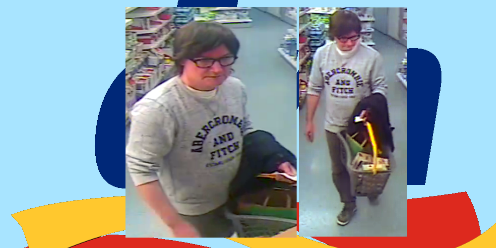 Gesucht wird dieser Mann, der sich vermutlich mit einer Perücke getarnt hatte.