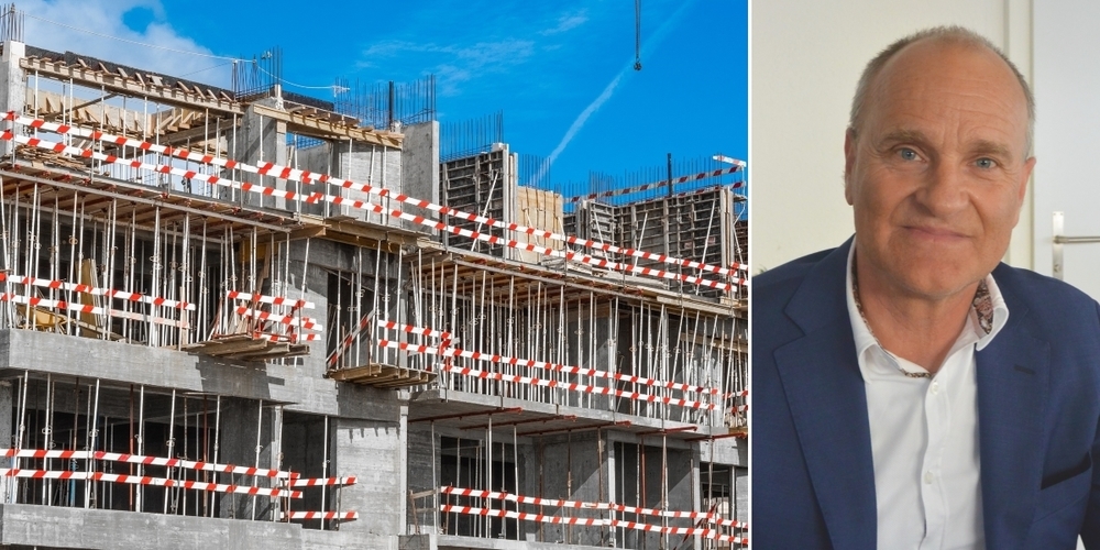 Baumeisterverbandspräsident Herbert Lins (r.) analysiert das Baugewerbe in der Region Etzel + Linth.