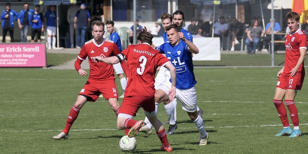 Die Widnauer spielten angriffig und lauffreudig - konnten aber den Sieg nicht festhalten