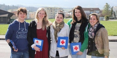 Das SRK Kanton St.Gallen wirbt in der Region Wil um neue Mitglieder.