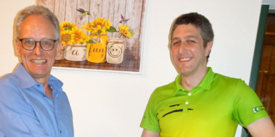 Dem neuen Ehrenmitglied Martin Zimmermann (li.) wurde von Präsident Markus Heeb gratuliert