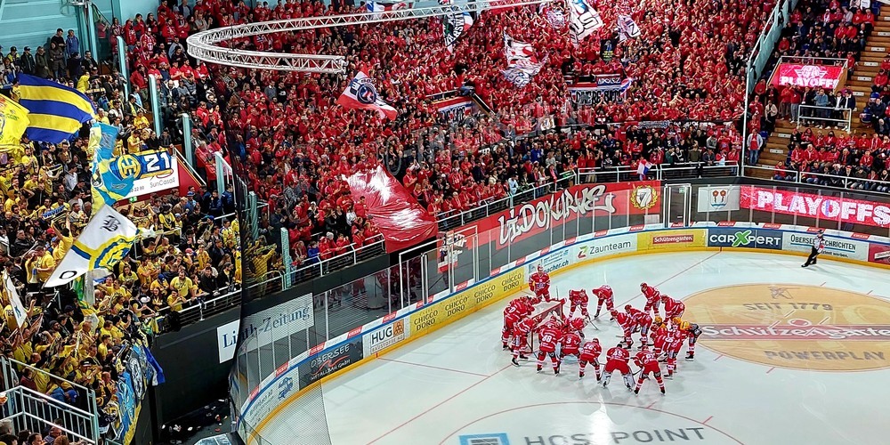 Die Lakers vor dem 3. Spiel gegen Davos.