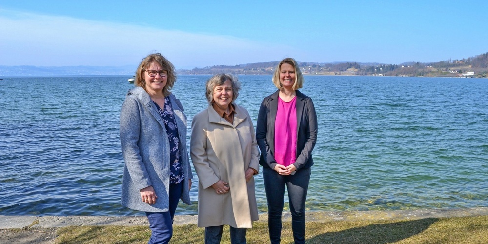 Die drei Verantwortlichen für den neuen Lehrgang: (v.l.n.r.) Regula Krähenbühl (SRK), Barbara Balimann (BWZ), Karin Bernhardsgrütter (SRK)