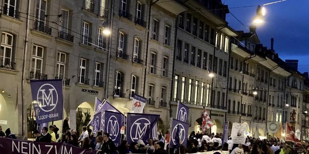 Geschätzte 250 Personen beteiligten sich an der Kundgebung.