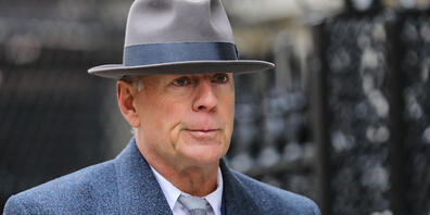 US-Schauspieler Bruce Willis während der Dreharbeiten zu dem Film "Motherless Brooklyn" in Manhattan. Foto: William Volcov/ZUMA Press Wire/dpa