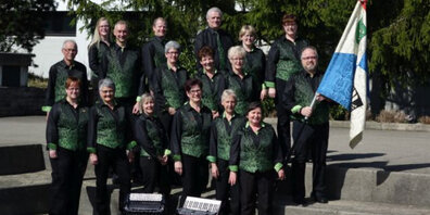 Das Akkordeon-Orchester Grüningen freut sich auf seinen Auftritt.
