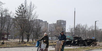 Die Kämpfe zwischen pro-russischen und ukrainischen Kräften gehen in der Hafenstadt Mariupol weiter. Foto: Maximilian Clarke/SOPA Images via ZUMA Press Wire/dpa