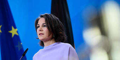 FILED - Annalena Baerbock spricht bei einer Pressekonferenz in Berlin. Photo: Bernd von Jutrczenka/dpa Pool/dpa