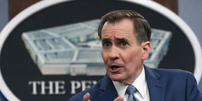 John Kirby, Sprecher des Pentagon, spricht während eines Briefings im Pentagon. Foto: Manuel Balce Ceneta/AP/dpa