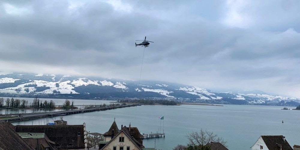 Nicht zu überhören: Der gestrige Helikoptereinsatz auf der Insel Lützelau.