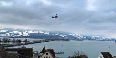 Nicht zu überhören: Der gestrige Helikoptereinsatz auf der Insel Lützelau.