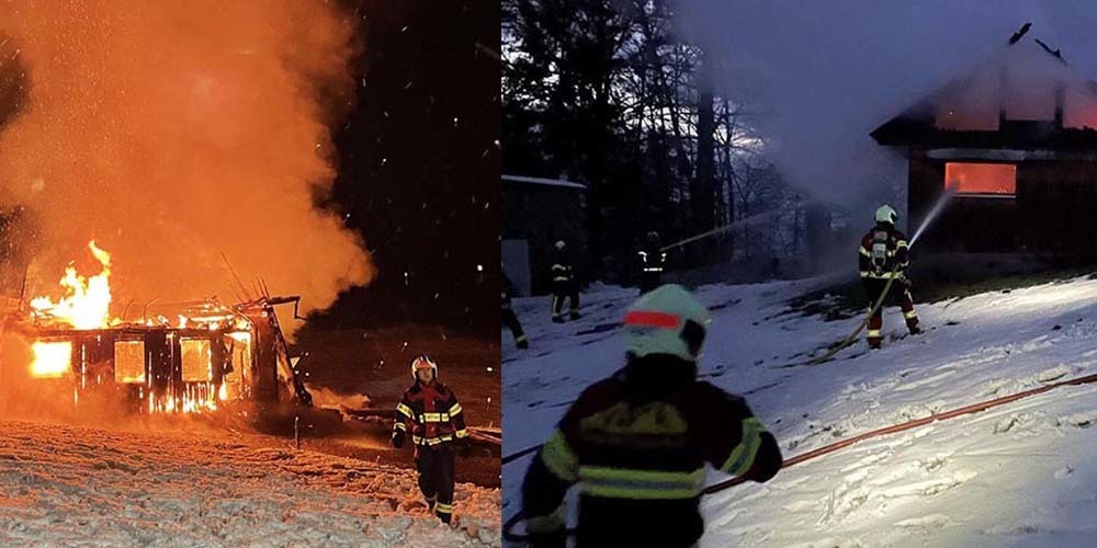 Innerhalb von 24 Stunden kam es sowohl in Galgenen wie auch in Vorderthal zu einem Stallbrand.