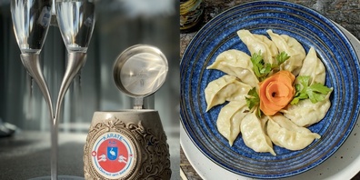 Prost und «Lets go KKO» und traditionelle Momos.