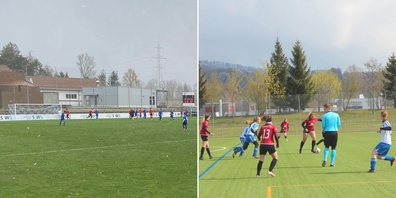 Während die Herren auswärts gegen den FC Ragaz 1:2 (l.) verlieren, gewinnen die Frauen 2:1 beim FC Weinfelden-Bürglen.