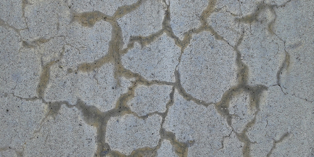 Eine Alkali-Kieselsäure-Reaktion (hier an einem Betonpfeiler) wird auch als «Betonkrebs» bezeichnet. 