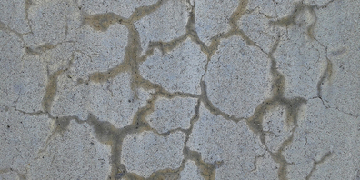 Eine Alkali-Kieselsäure-Reaktion (hier an einem Betonpfeiler) wird auch als «Betonkrebs» bezeichnet. 