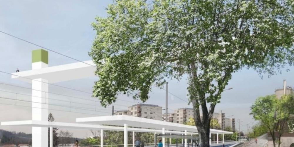 Zusätzlich zur Verbindung der beiden Bahnhöfe Bruggen und Haggen sind beim Projekt auch Verbesserungen der Anbindung der umliegenden Quartieren vorgesehen. (Visualisierung)