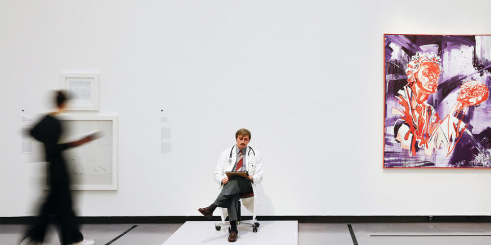 Medizin in der Kunstwelt: "Medical Doctor" von Duane Hanson, ist eines der Exponate in der Ausstellung "Take care: Kunst und Medizin" im Kunsthaus Zürich.