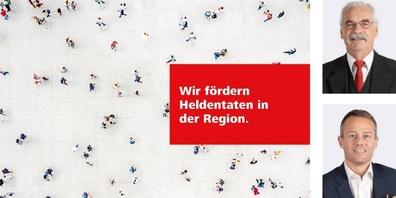 Rolf Rothenhofer, Präsident des Verwaltungsrats und Markus Jäger, Vorsitzender der Bankleitung Raiffeisenbank Rapperswil-Jona