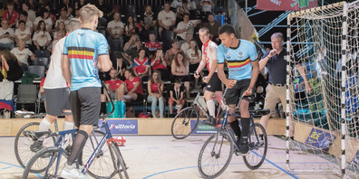 In einem packenden kleinen Finale um den dritten Platz setzte sich die Schweizer Radballnation erfolgreich gegen Belgien durch und holte sich verdientermassen die Bronzemedaille.
