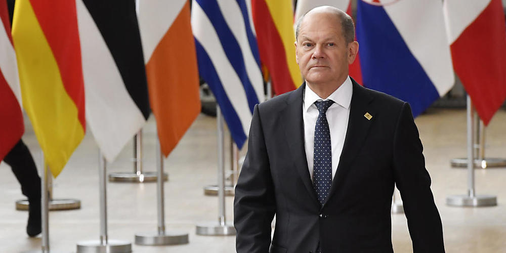 Bundeskanzler Olaf Scholz (SPD) will sich nicht von Wladimir Putin einschüchtern lassen. Foto: Geert Vanden Wijngaert/AP/dpa