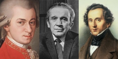 Mozart, Weinberg und Mendelssohn.
