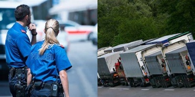 72 Lastwagen wurden insgesamt kontrolliert.