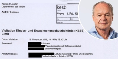 Untersuchung der Kesb-Fälle «en famille» und ohne Anhörung der Betroffenen. (Im Bild rechts, Linth24-Verleger Bruno Hug) 