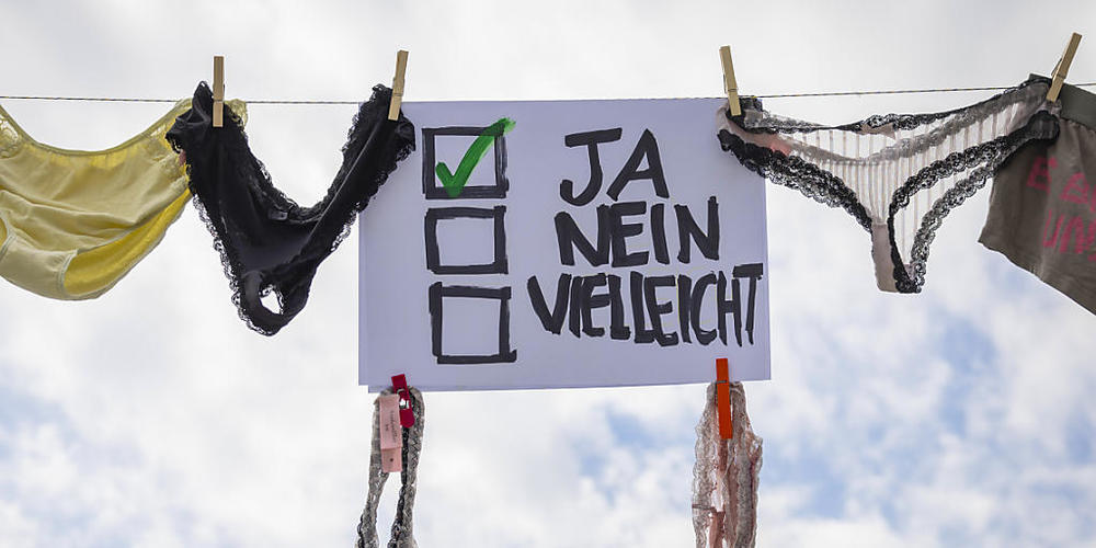 "Nein heisst Nein": Der Ständerat setzt bei der Revision des Sexualstrafrechts auf die Widerspruchslösung. (Archivbild)