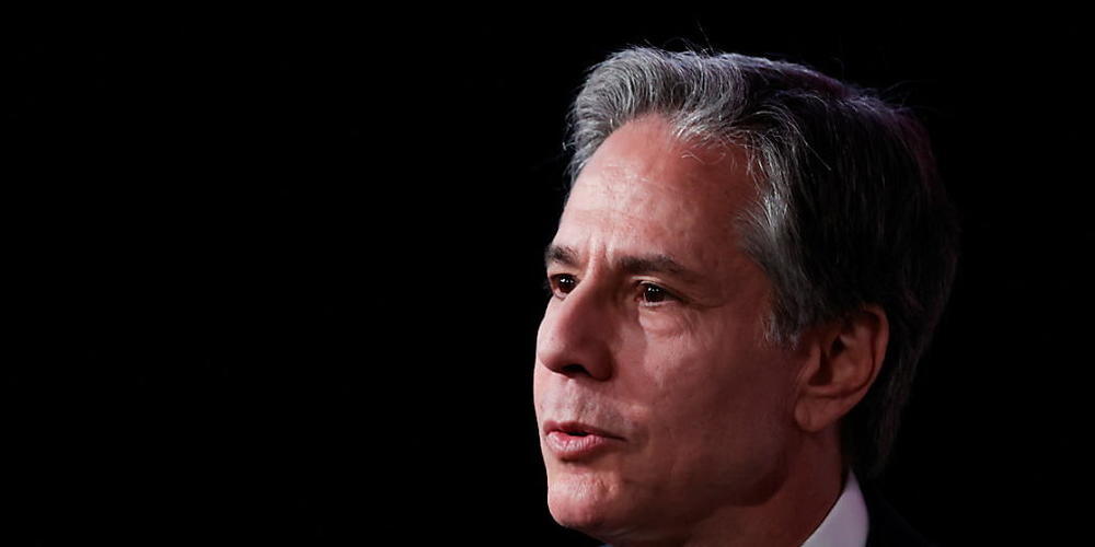 Antony Blinken, Außenminister der USA, hält eine Rede während einer Podiumsdiskussion über das Engagement für die Freiheit von Journalisten auf dem Amerika-Gipfel. Blinken hat am Dienstag die zunehmende Gewalt gegen Journalisten in der Region krit...