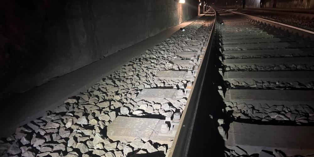 Die Sprayer flohen vor der Polizei in den Rosenberg-Bahntunnel in St. Gallen.