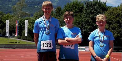 Von links: Silvan, Pino und Delia.