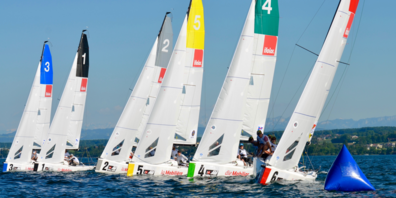 Segelyachten am Start.