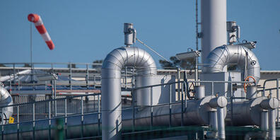 Die Pipeline Nord Stream 1 ist für Deutschland die Hauptversorgungsleitung mit russischem Gas -  im Bild die Gasempfangsstation in Lubmin/Mecklenburg-Vorpommern. (Archivbild)