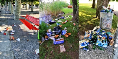 Die IGSU-Botschafter sensibilisieren Passantinnen und Passanten auf freundliche und humorvolle Art für die Themen Littering und Recycling. 