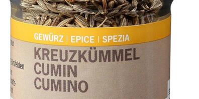 Der zurückgerufene Kreuzkümmel 33 Gramm.