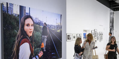 Unter dem Titel "Train Zug Treno Tren" eröffnen am Wochenende drei Ausstellungen (im Bild "Freie Bahn" im Photo Elysée) im neuen Lausanner Kunstquartier Plateforme 10.