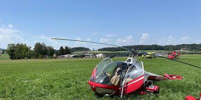 Ein Pilot und seine Passagierin sind bei einem Helikopterabsturz in  Epagny verletzt worden.