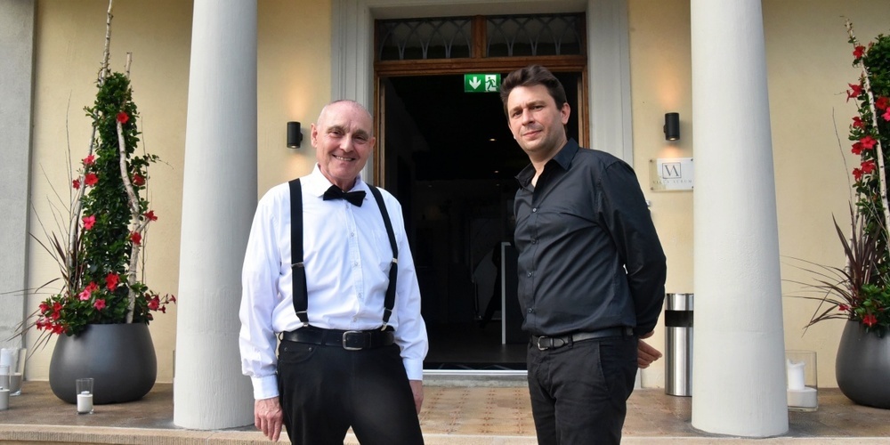 Gastgeber Darko Nenadovic (r.) und Domenico Baggenstos.