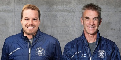 Jan Vogel (links) und Willi Moser sorgen für erfreuliche Hawks-News.