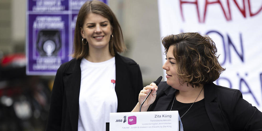 Die abtretende Juso-Präsidentin Ronja Jansen (links) sieht Handlungsbedarf bei der Besteuerung von hohen Erbschaften. (Archivbild)