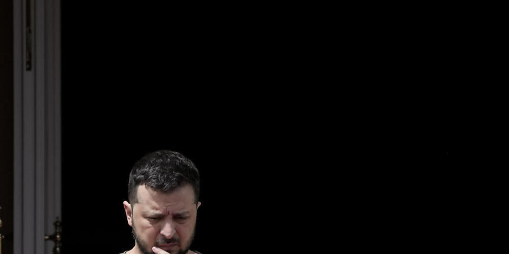 Eine Beitritt der Ukraine wäre nach den Worten von Präsident Wolodymyr Selenskyj ein Gewinn für die Europäische Union. Foto: Natacha Pisarenko/AP/dpa