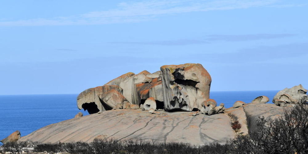 Die 2019 und 2020 von Buschfeuern verwüstete Känguru-Insel vor der australischen Südküste. (Archivbild)